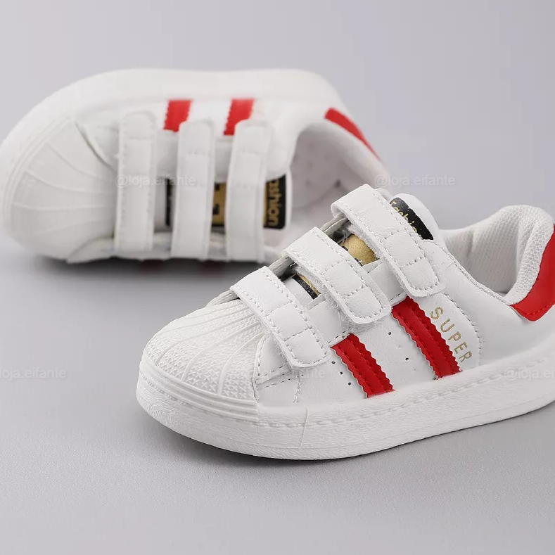 Tênis Infantil Casual Velcro Triplo